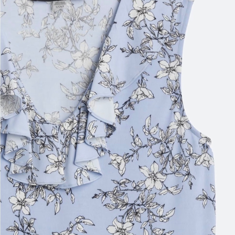 Sofea Ruffle Front Knit Top, Size Small - Picture 7 of 7